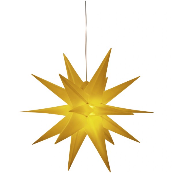 Casaya 3D LED Leuchtstern gelb 57cm