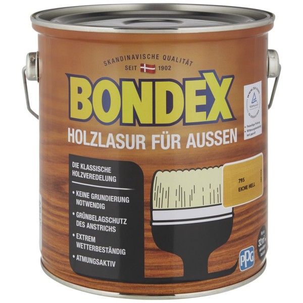 Bondex Holzlasur 2,5l Eiche hell