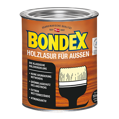 Bondex Holzlasur Außen Kastanie 2,5l