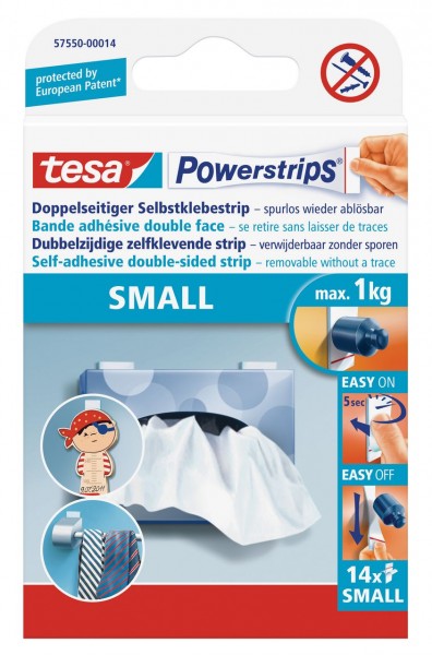 Tesa Powerstrips small 14 Strips, max. 1Kg