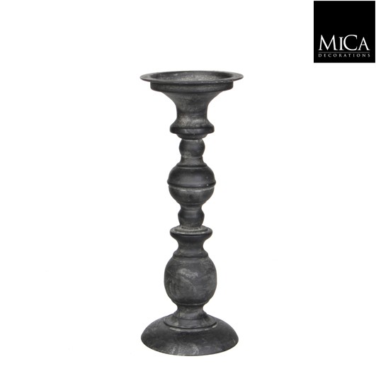 Mica Kerzenständer tripoli schwarz 29cm