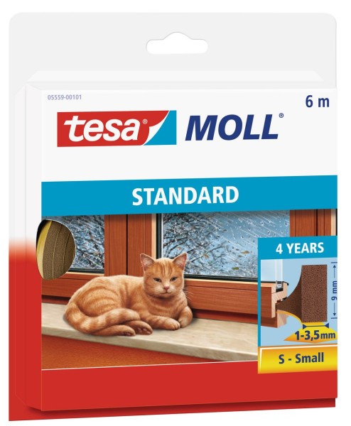 Tesamoll Standard I-Profil 6 m braun, für Spalten 1-3,5 mm