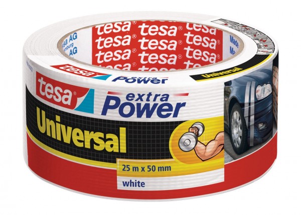 Tesa Extra Power universal 25 m x 50 mm weiss