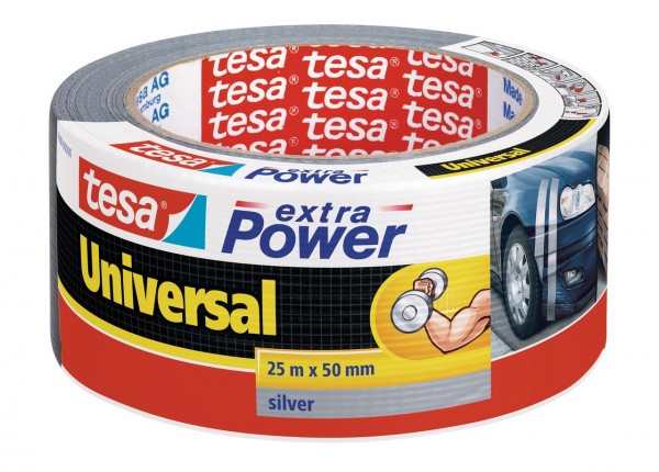 Tesa Extra Power universal 25 m x 50 mm silber