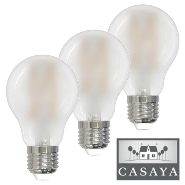 Casaya LED 3er Pack Birnenform matt 8W