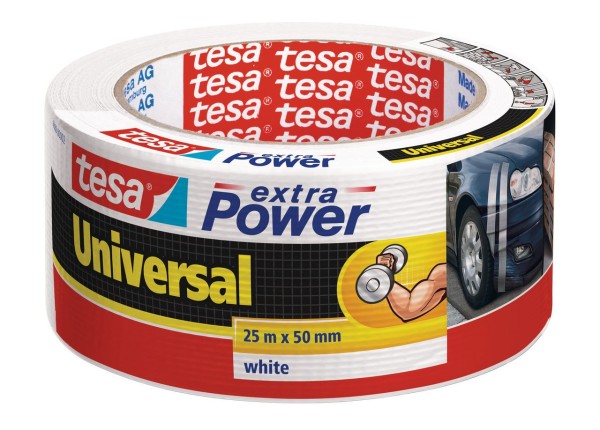 Tesa Extra Power universal 25 m x 50 mm weiss