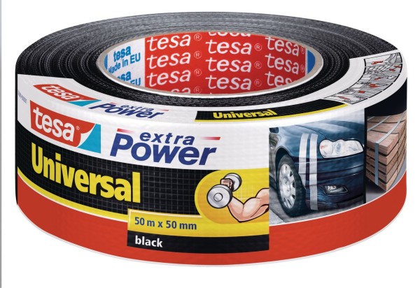 Tesa Extra Power universal 50 m x 50 mm schwarz