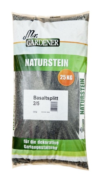 Mr Gardener Basaltsplitt 2-5mm 25kg