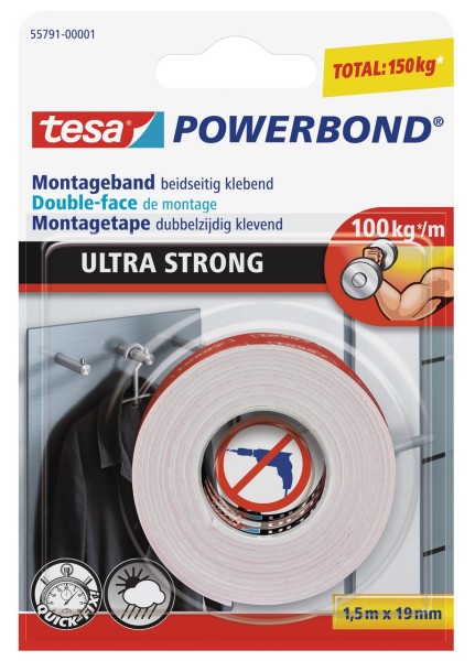 Tesa Powerbond Ultra Strong 1,5 m x 19 mm