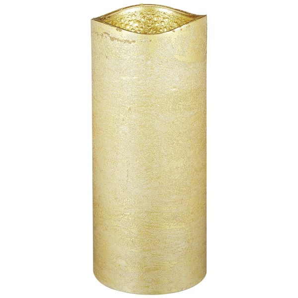 Casaya LED Kerze Rustik 17,5cm gold