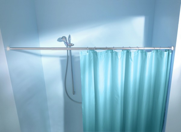 Federstange für Duschvorhang 75-125 cm 21 mm chrom-poliert