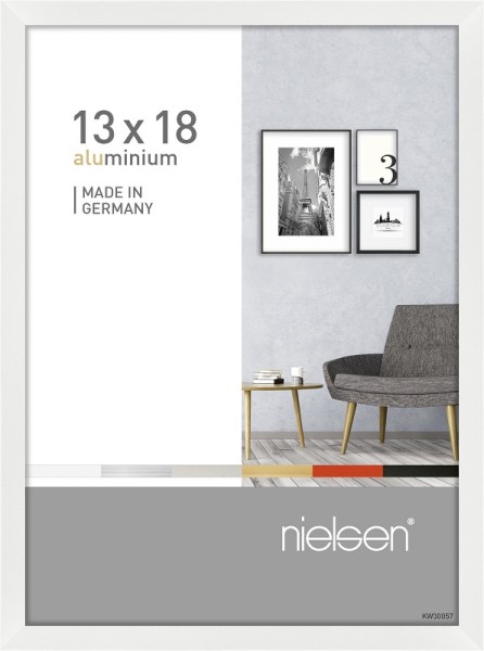 Nielsen Bilderrahmen Pixel weiß 13x18cm