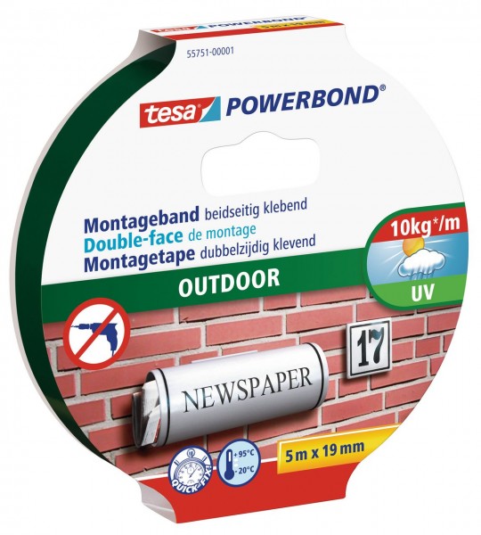 Tesa Powerbond Outdoor 5 m x 19 mm