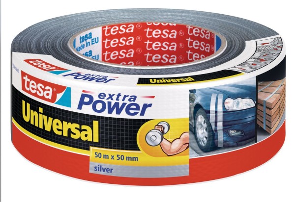 Tesa Extra Power universal 50 m x 50 mm silber