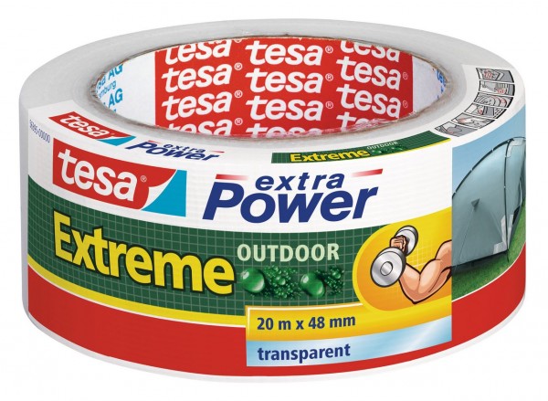 Tesa Extra Power Extreme Outdoor 20 m x 48 mm transparent